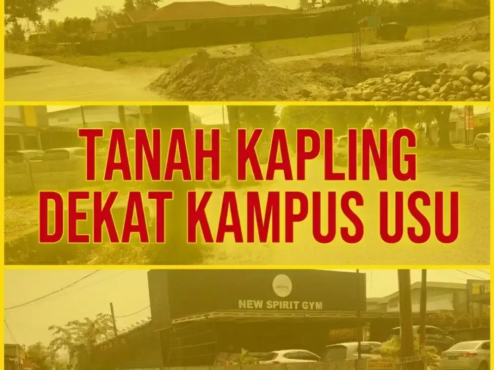 Kavlingan Super Strategis di Padang Bulan Pinggir Jalan | Bisa Juga Sekalian Rumah