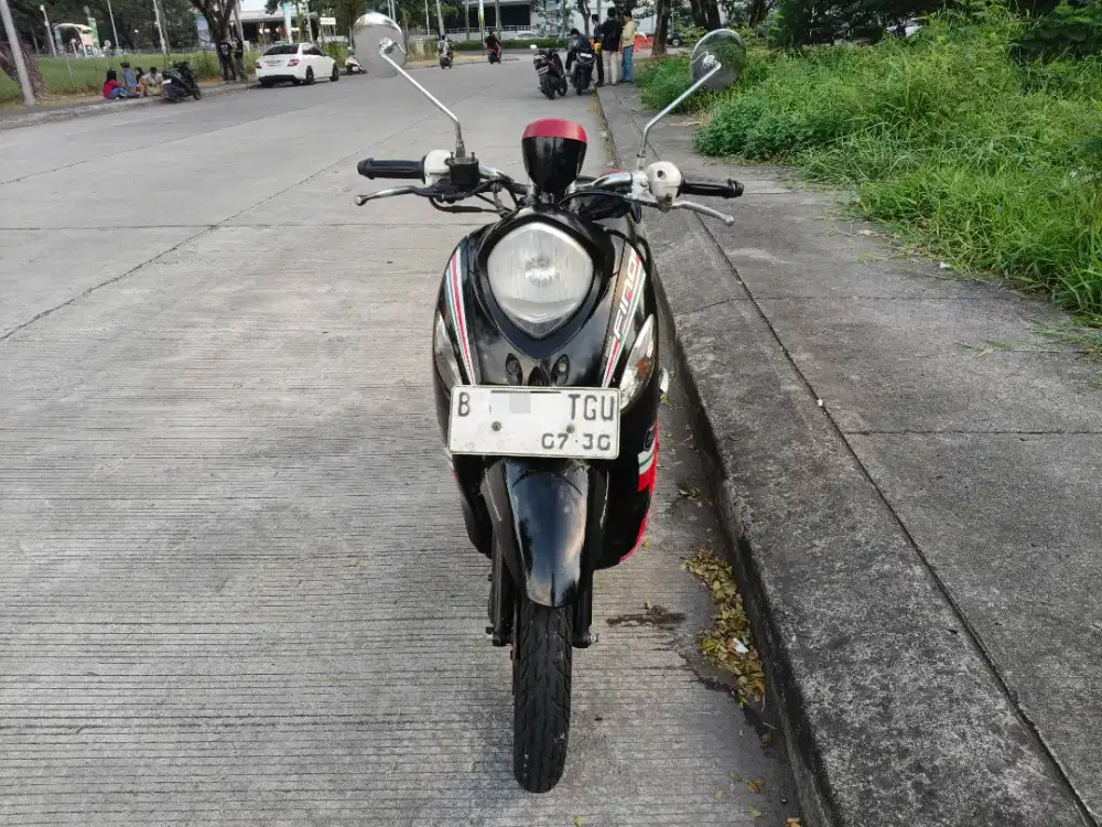Yamaha Fino 2015 Hitam Merah SS Lengkap Pajak Hidup Panjang