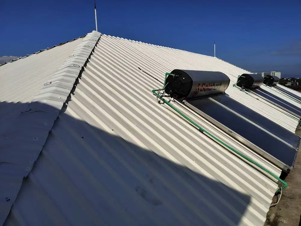 Ganti Renovasi Atap Lapuk Dgn Baja Ringan Atap UPVC ALDERON/DRSHIELD