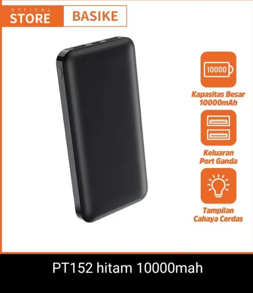 Jual powerbank second kapasitas 10000mah merek basike