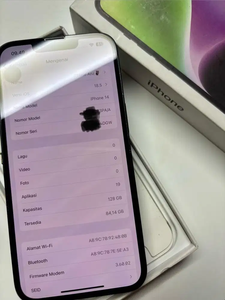 Iphone 14 basic 128gb ex ibox - wifi only b4yp4ss