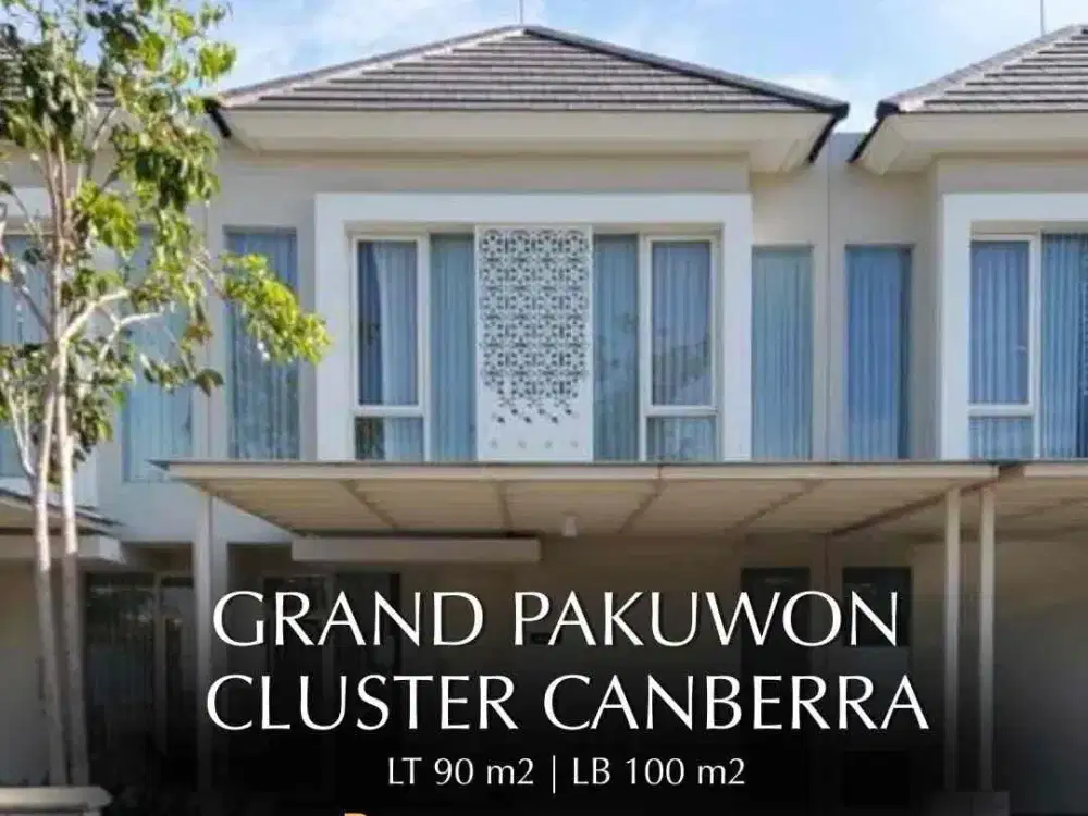 Dijual murah rumah grand pakuwn cluster canberra row 3 mobil