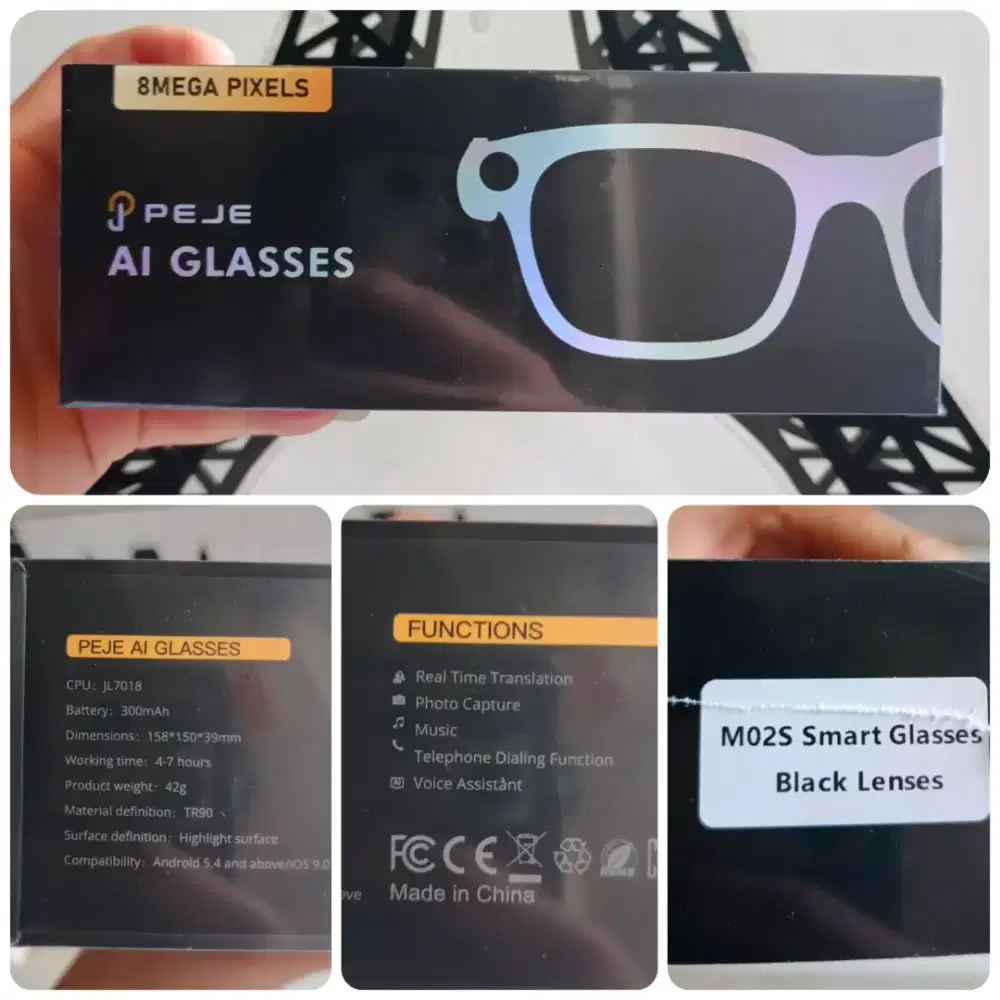 Kacamata AI Peje Smart Glasses M02S Baru