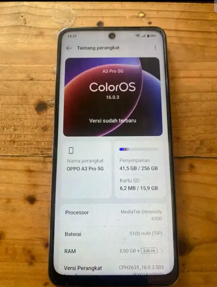 Oppo a3 pro 5g like new