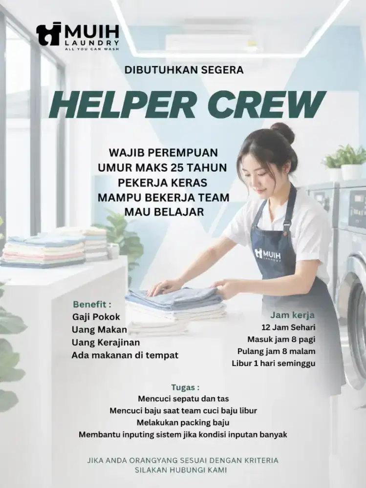 Lowongan Kerja Muih Laundry