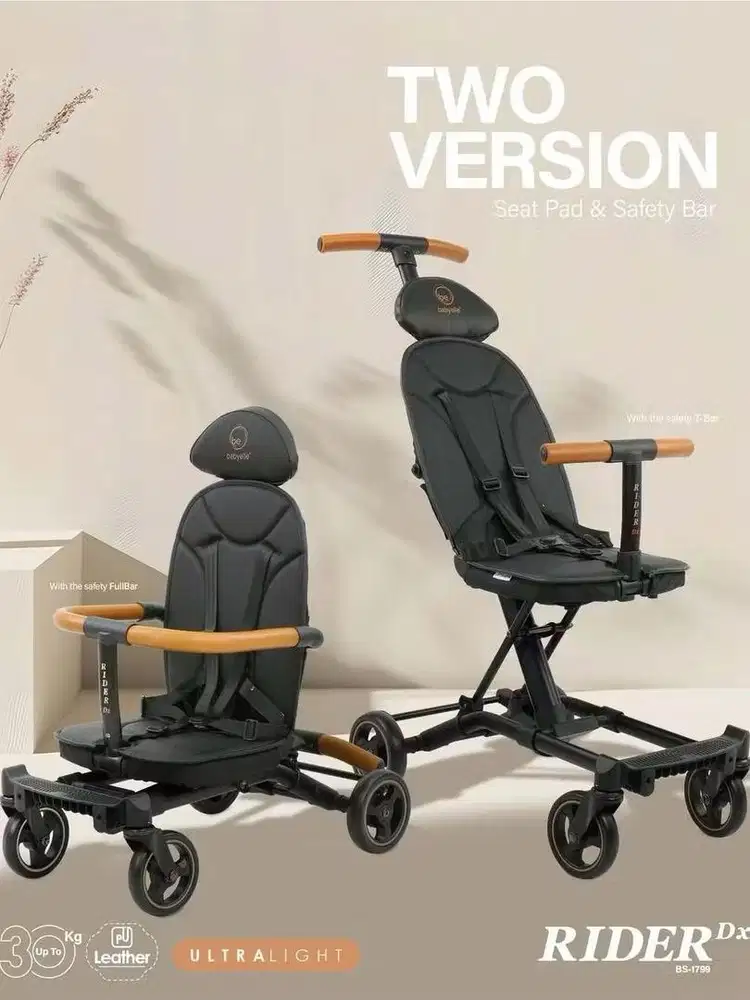 BABYELLE RIDER DX CONVERTIBLE STROLLER