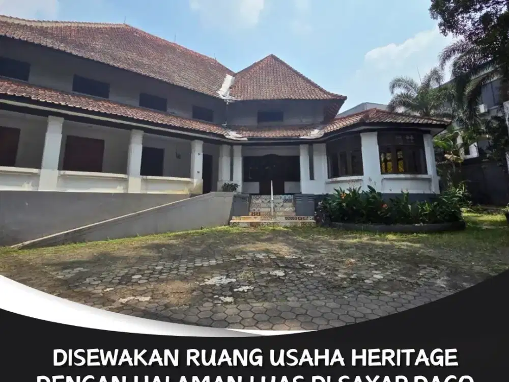 Di sewakan Ruang Usaha Heritage Strategis Sayap Dago Kota bandung, bisa buat resto,cafe,rumah makan,kantor