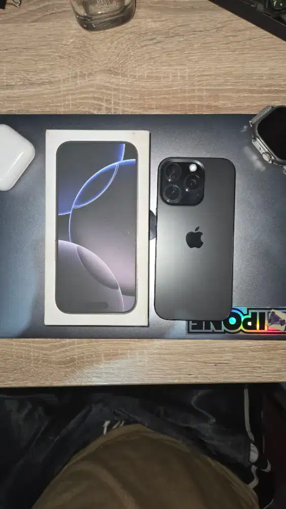 Iphone 16 Pro 256GB Titanium Black 99% Mulus