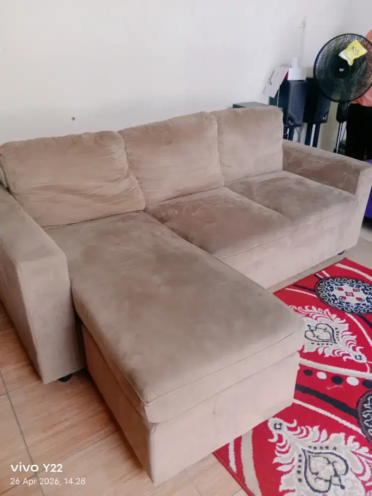 Sofa informa busa tebal stabil rangka kokoh slonjor bisa kanan kiri
