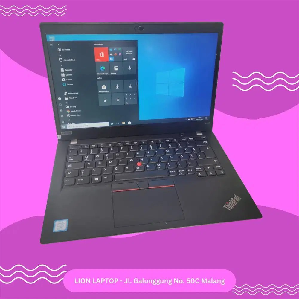 RAM 16GB SSD 256GB Core i5 Gen 8 Slim Lenovo Thinkpad X390 [27|04]