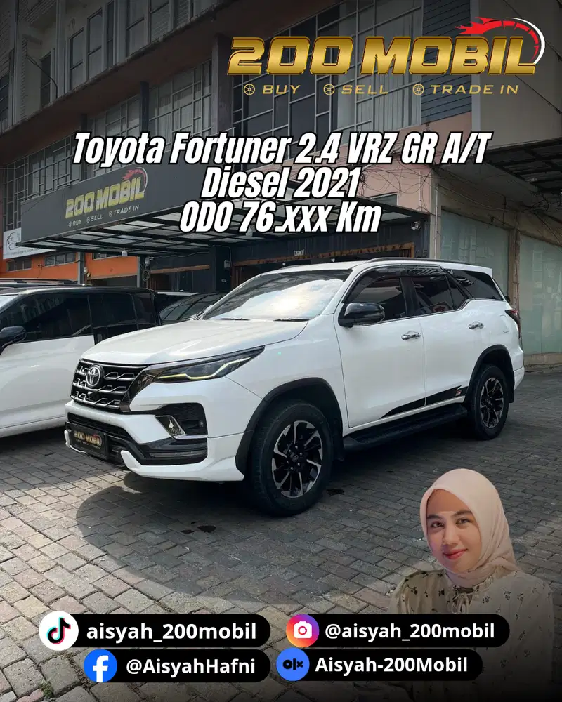 Toyota Fortuner 2.4 VRZ GR A/T 2021 Diesel
