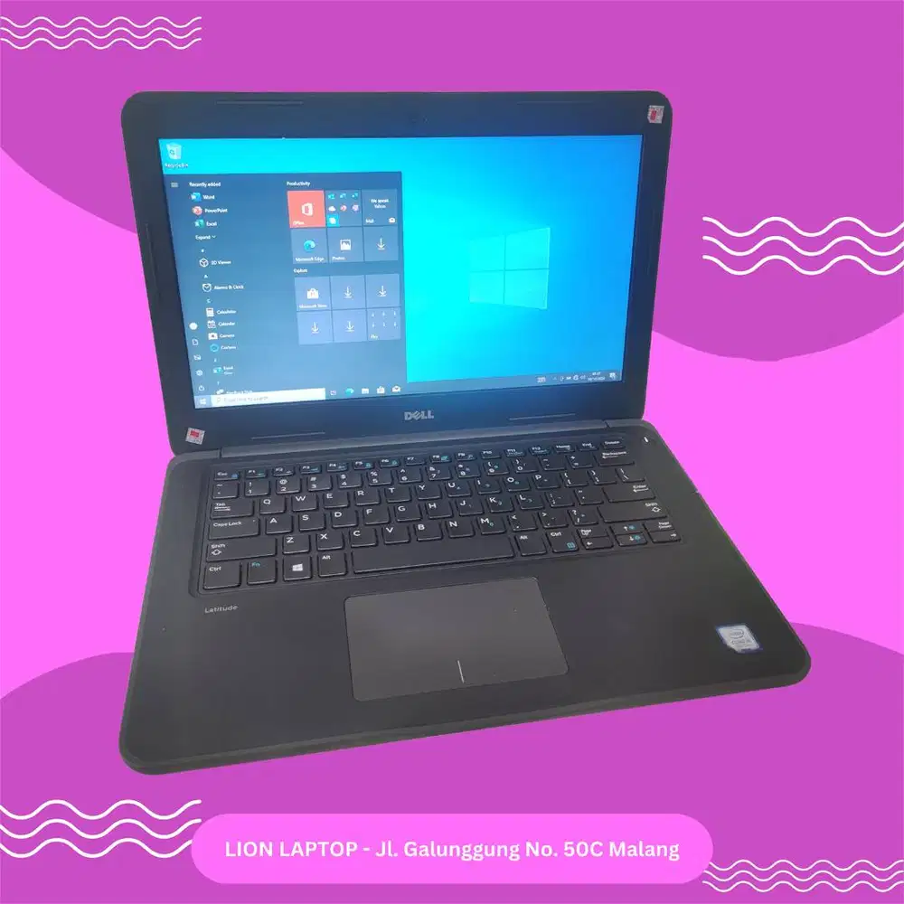 Core i5 Gen 7 Murah Mulus RAM 8GB SSD 256GB Dell Latitude 3380 [27|04]