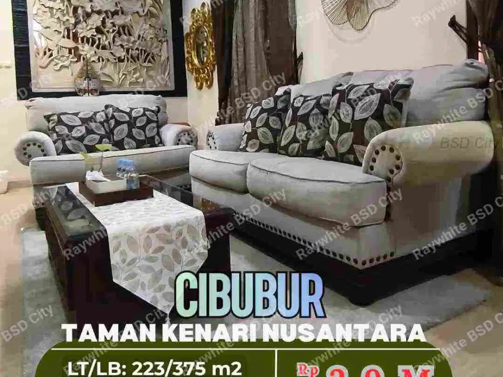 Rumah Full Furnished di Taman Kenari Nusantara Cibubur