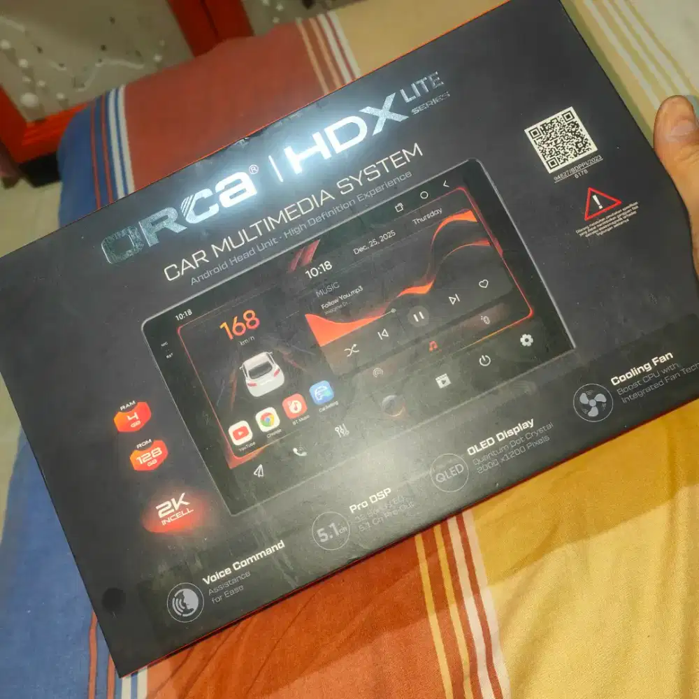 Head unit orca hdx lite 9in istimewa seperti baru