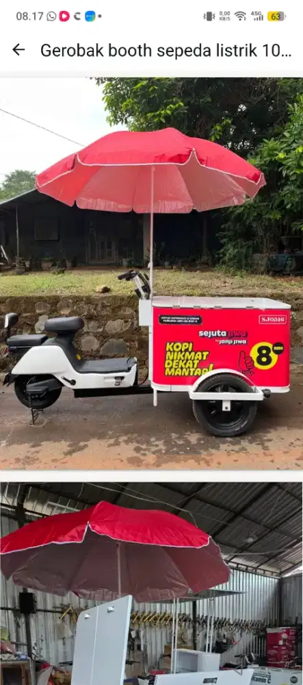 Di cari pramusaji produk kopi keliling