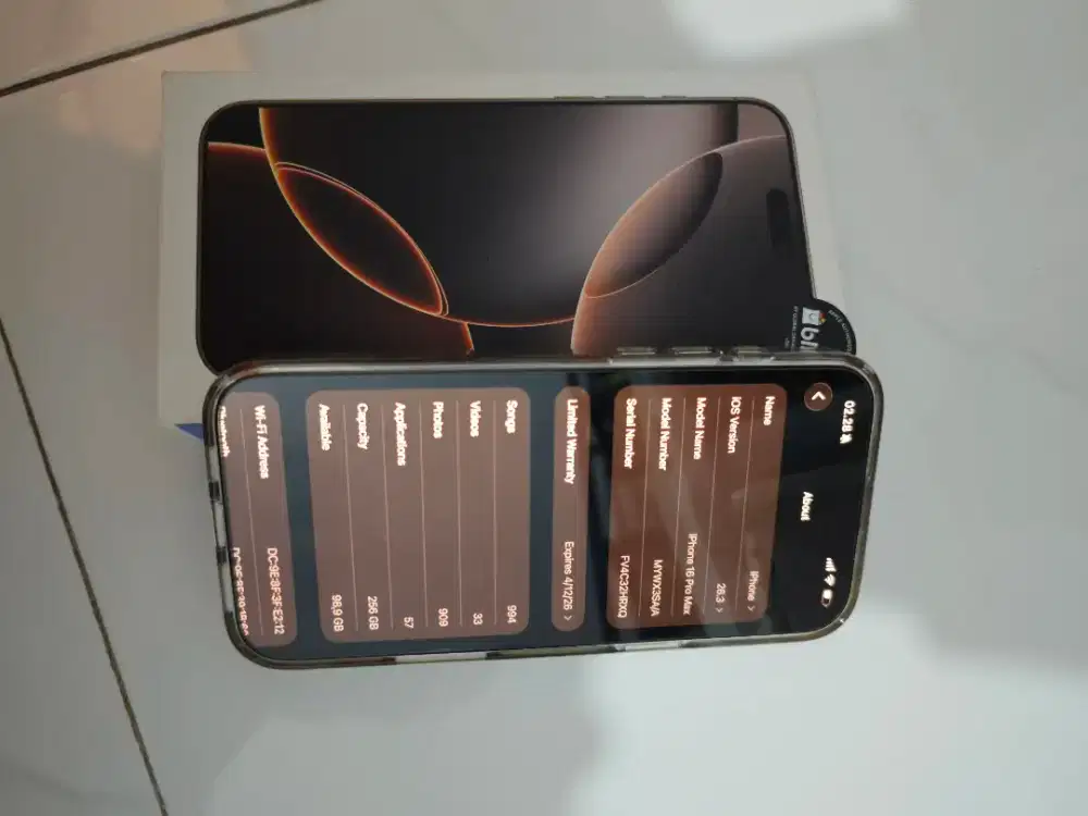 Iphone 16 Pro max Dessert 256GB