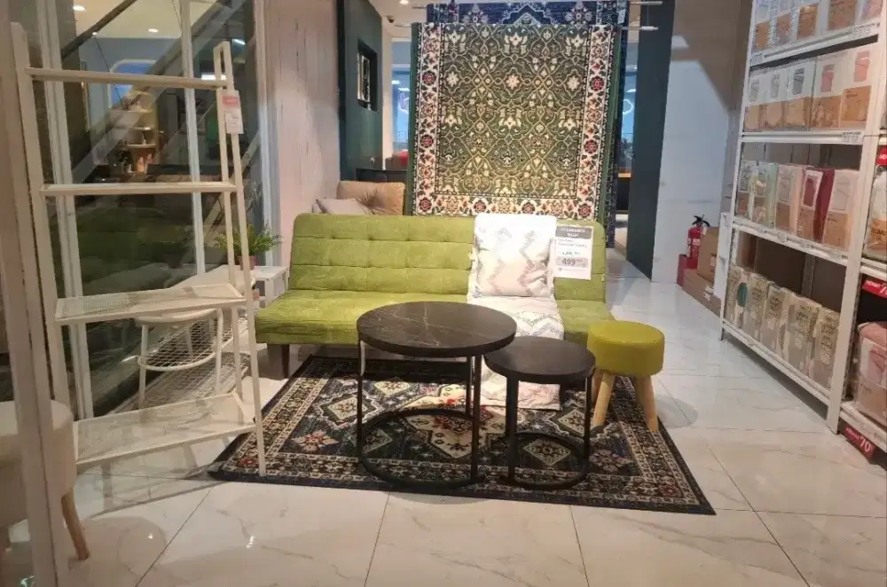 Sofa Bed 3 Dudukan Gwinston Hijau