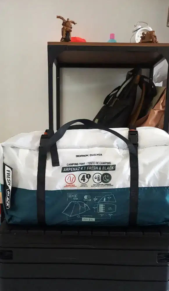 Tenda decathlon Quechua Arpenaz 4.1 Fresh and Black