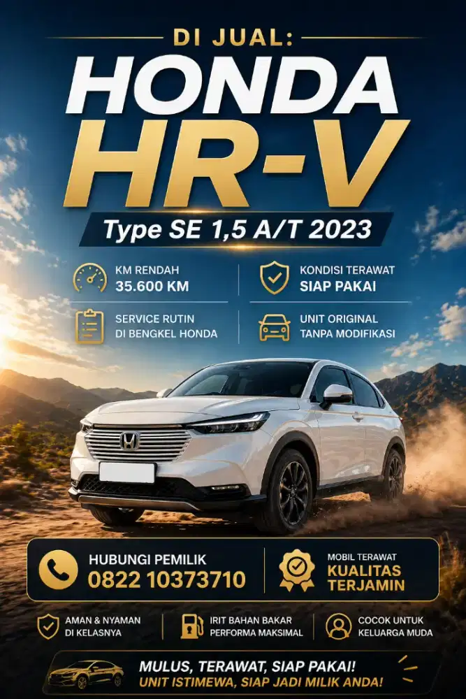 Dijual HR-V 2023 (HONDA HRV)