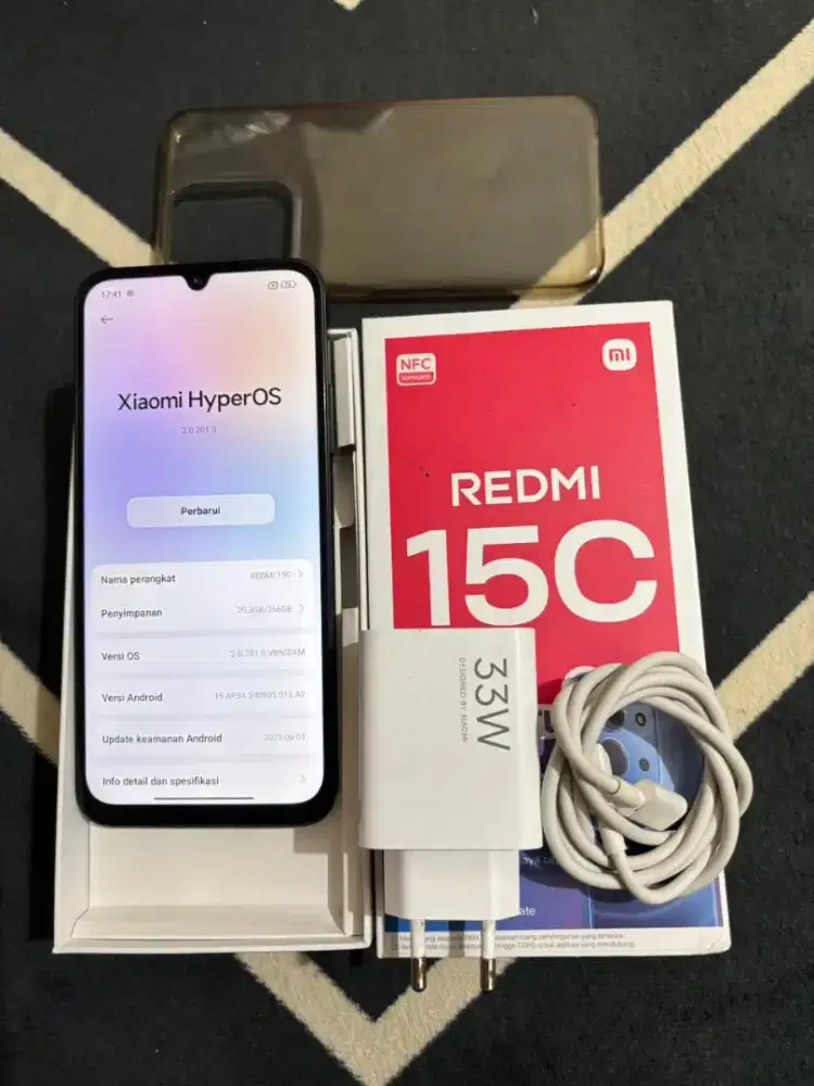 Redmi 15c 8/256 fullset ori mulus