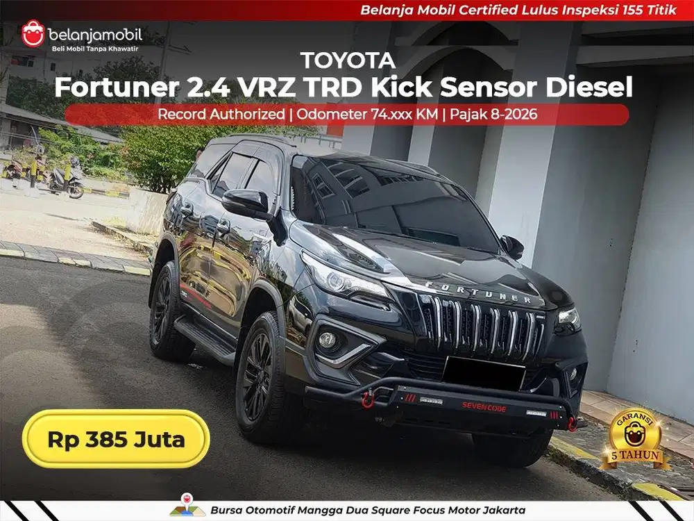 [ GARANSI 5TH ] Toyota Fortuner 2.4 VRZ TRD Sportivo Diesel 2020/2021