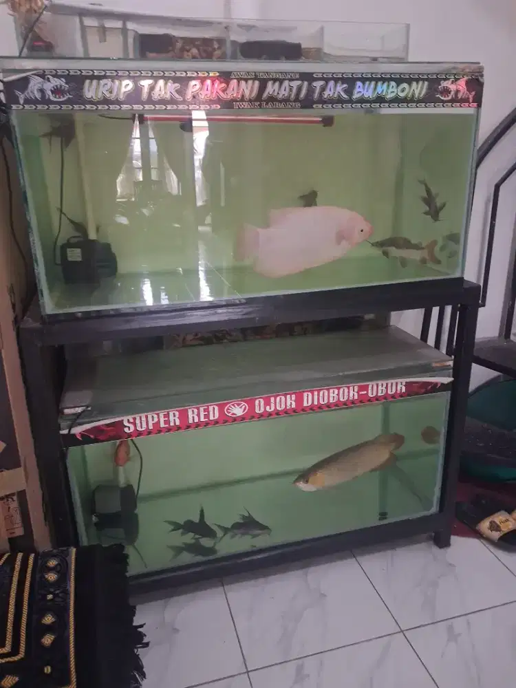 Dijual aquarium full set