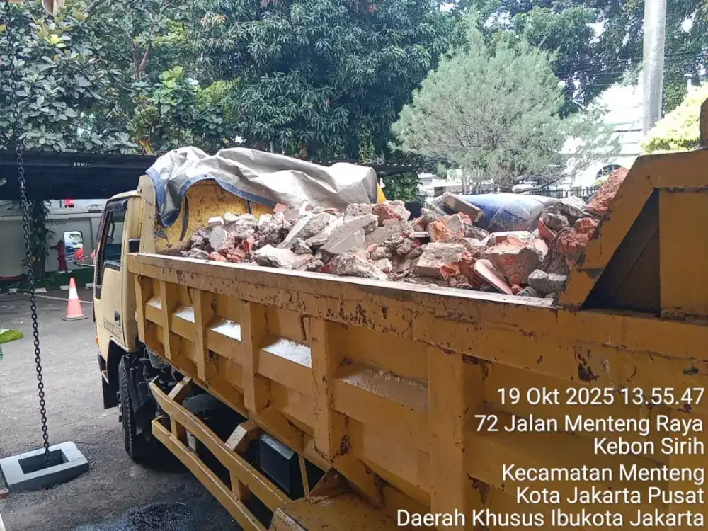 Buang puing  /sampah