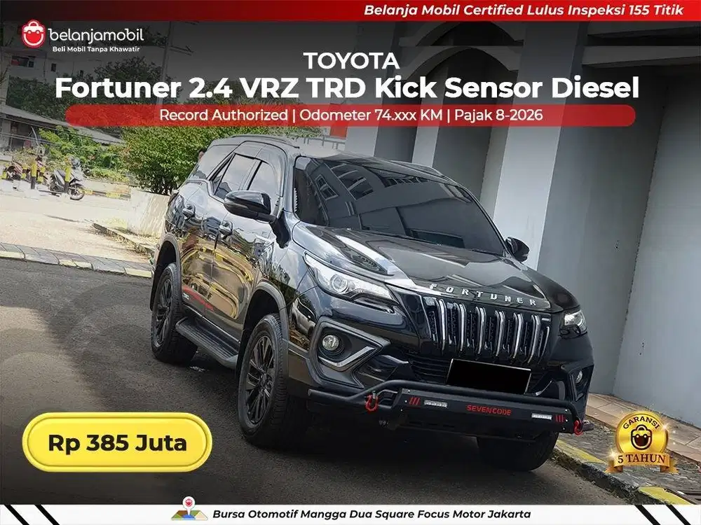[ GARANSI 5TH ] Toyota Fortuner 2.4 VRZ TRD Sportivo Diesel 2020/2021
