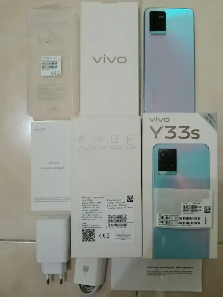 Vivo Y33s 8/128 asli Vivo bukan barang refurbish