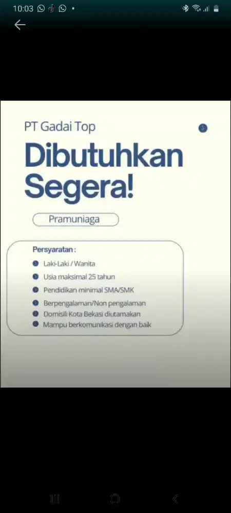 Loker Pramuniaga