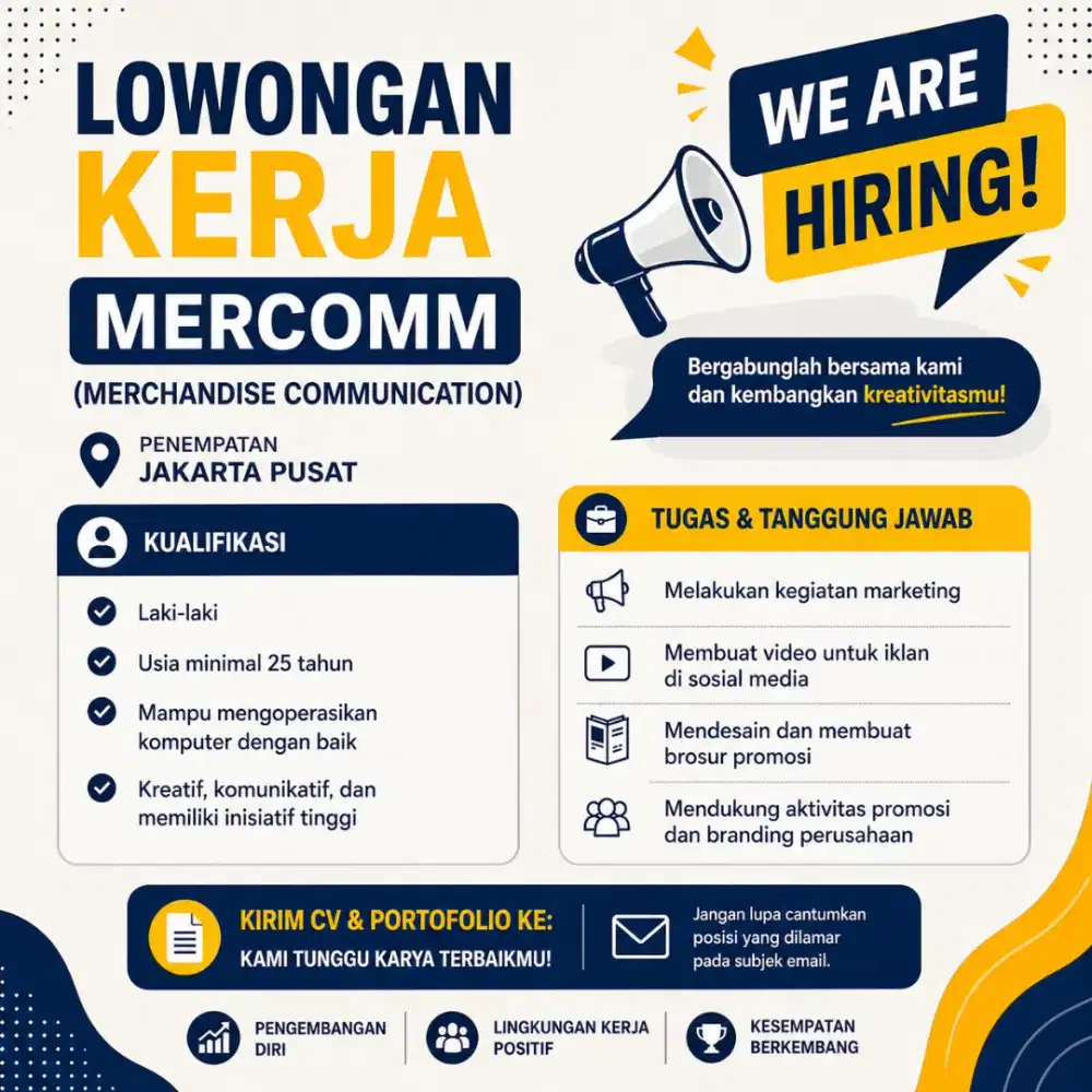 Lowongan Kerja Marcom