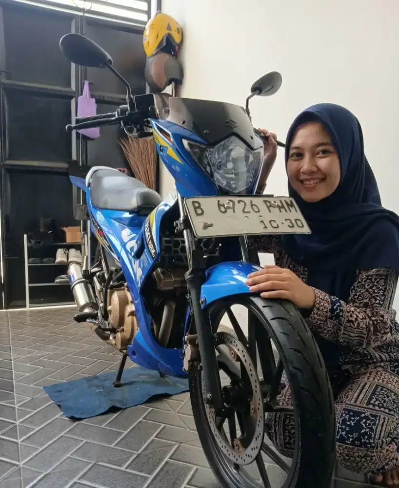 Suzuki satria fu 150 biru 2013