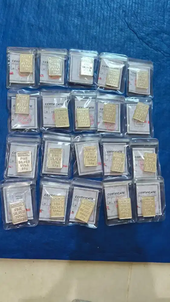 Ready perak murni berlogo resmi kadar 99.9%