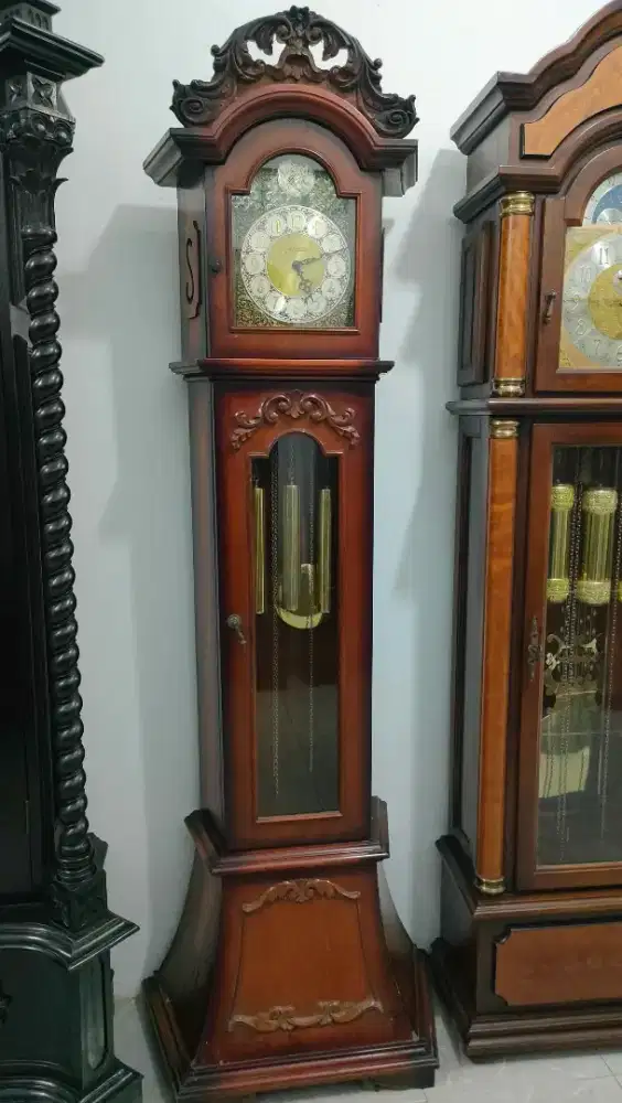 Jam almari junghans senar 12 tiga nada bandul gandul tua kuno antik