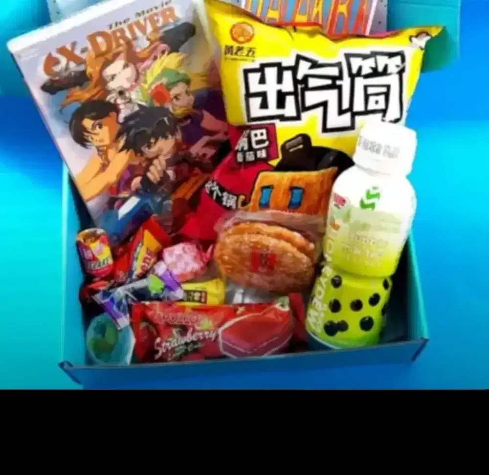 Snack (cemilan) naruto, gundam, pokemon