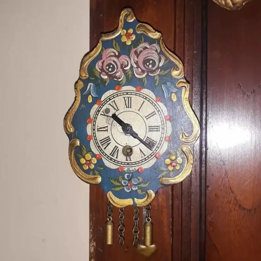 Jam putar 1 lubang berfungsi baik termasuk kunci