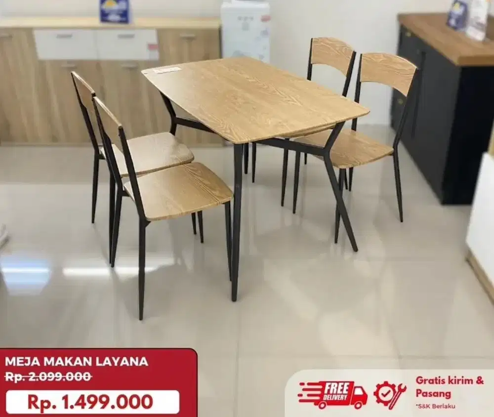 Layana meja makan minimalis