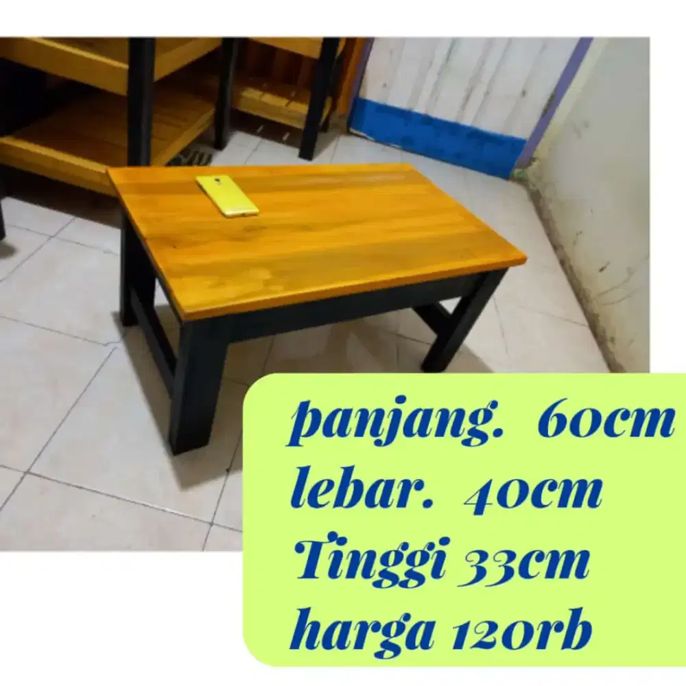 Meja belajar laptop,  meja lesehan, meja ngaji,  meja anak