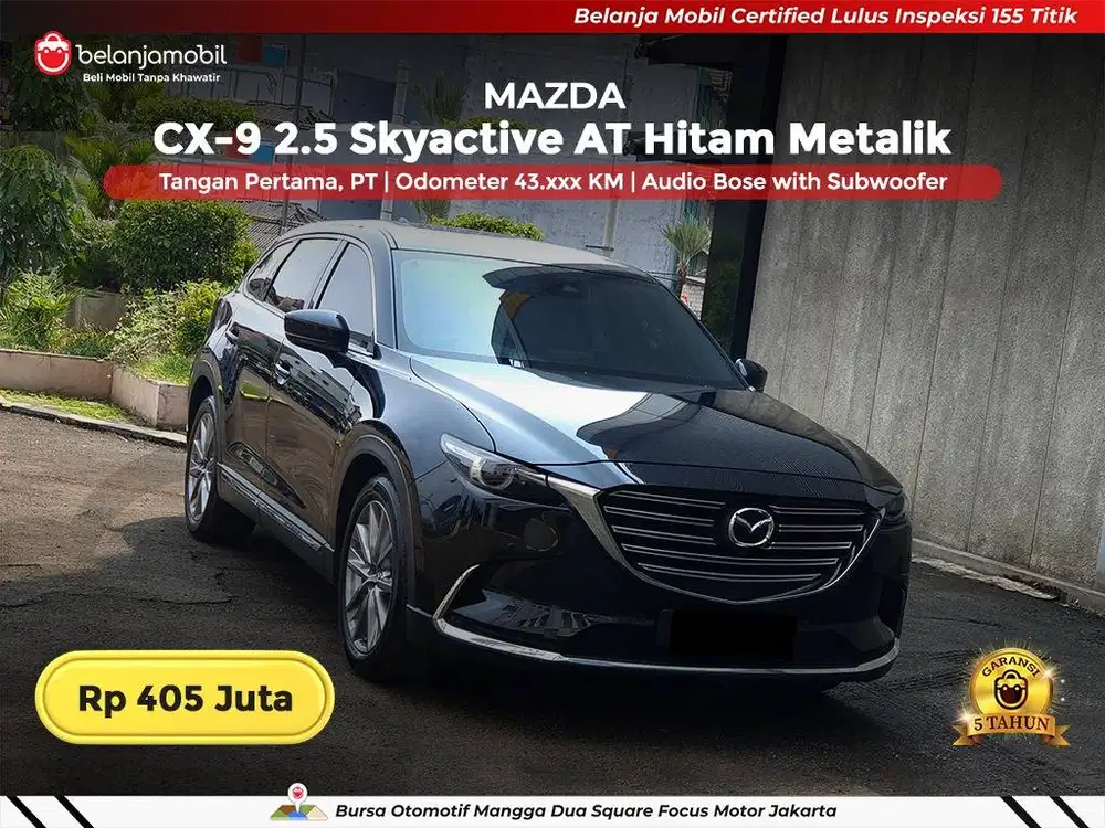 [ GARANSI 5TH ] Mazda CX9 CX-9 CX 9 2.5 Skyactive AT Hitam 2021/2022