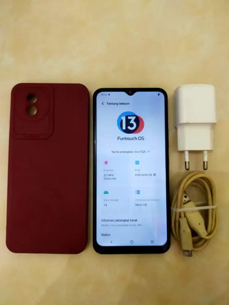 Vivo Y02T 4/64 asli Vivo bukan barang refurbish
