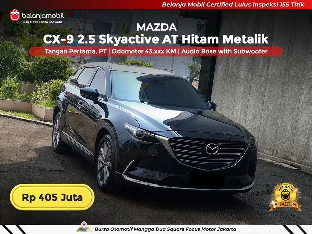 [ GARANSI 5TH ] Mazda CX9 CX-9 CX 9 2.5 Skyactive AT Hitam 2021/2022