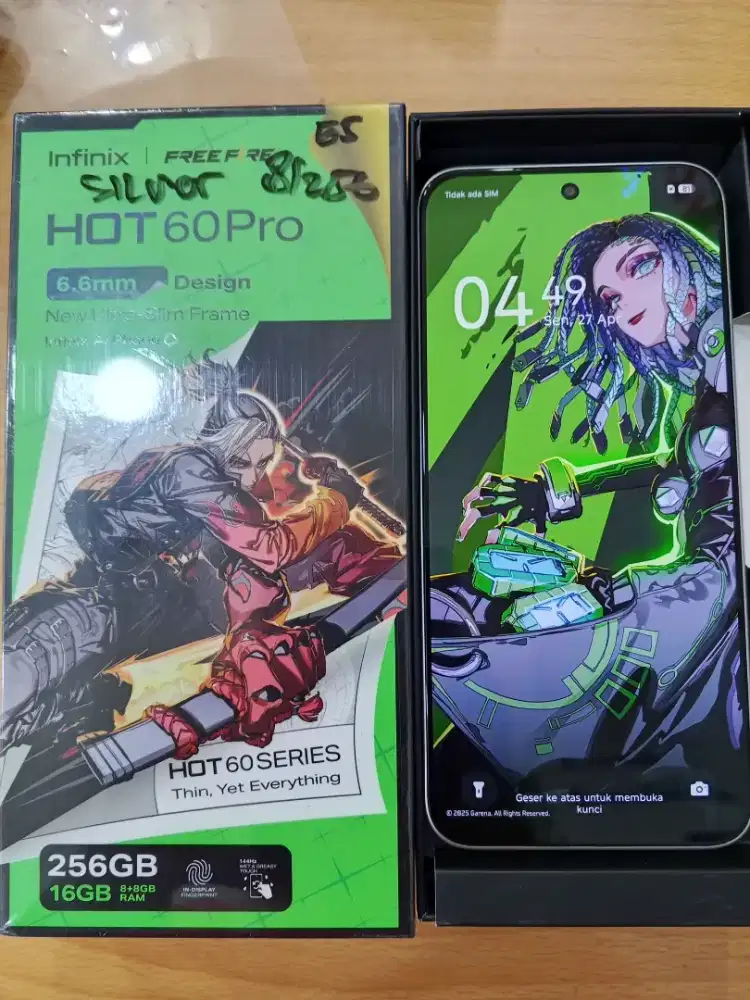 Infinix hot 60 pro second like new baru buka Bks 8/256