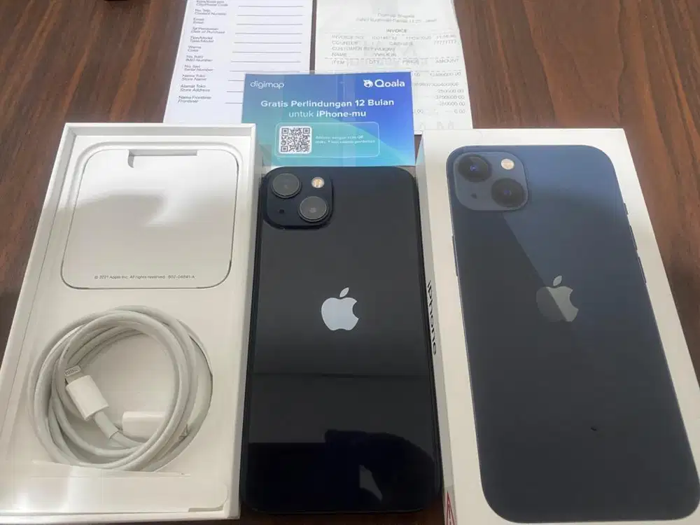 Iphone 13 black 128 digimap resmi full set like new