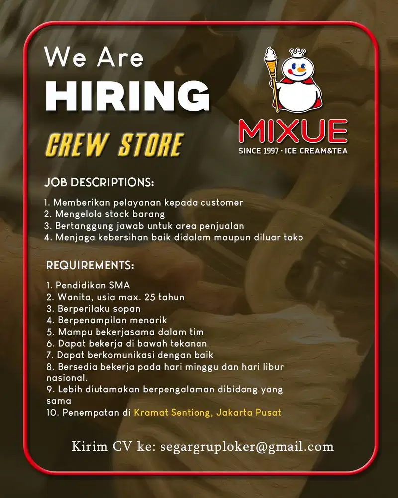 Crew Store Kramat Sentiong