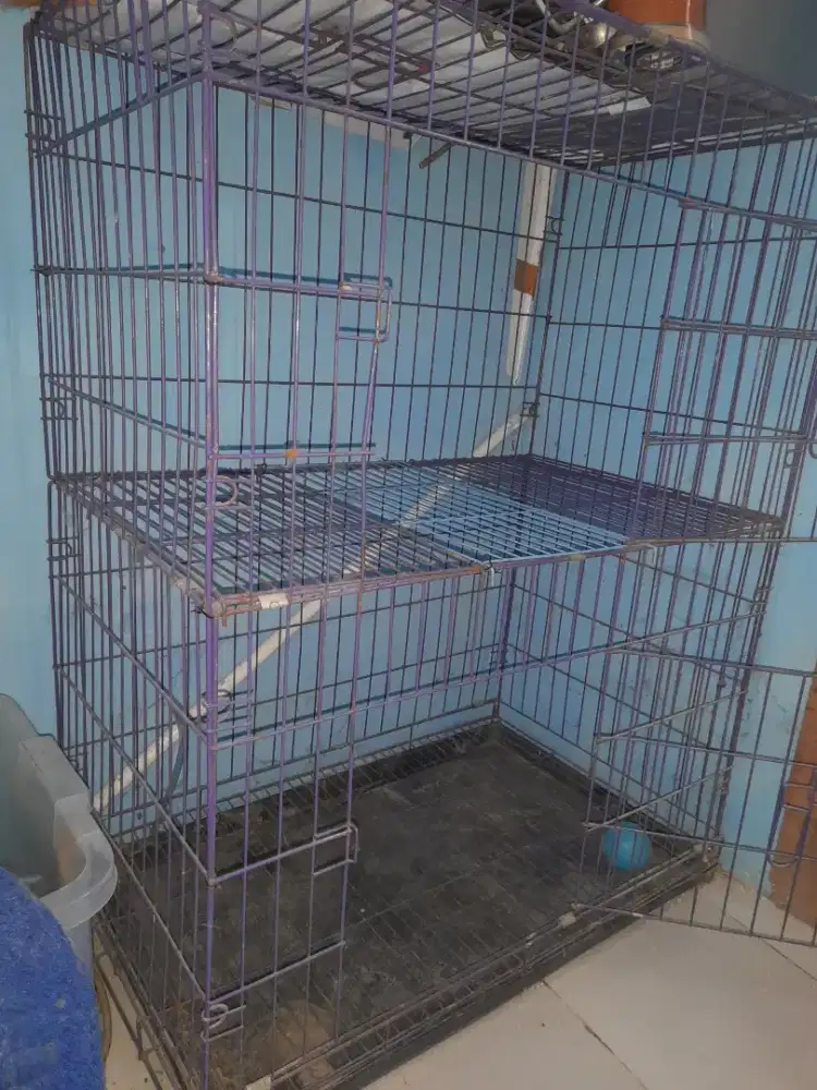 Kandang kucing uk. P75cm L45cm T110cm