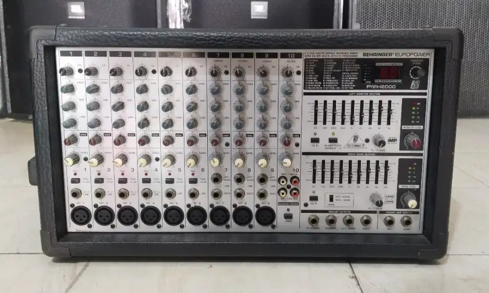 Power Mixer Behringer PMH-2000 10 Canel Kondisi Normal