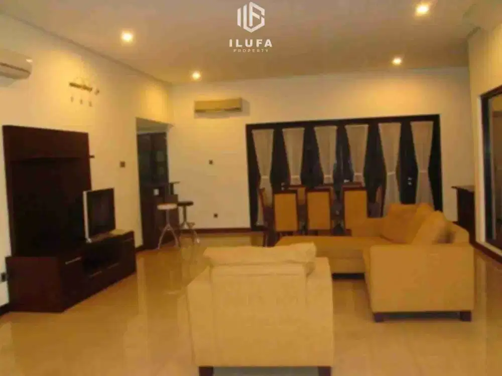 disewakan rumah 2,5lt dalam cluster ada kolam renang lokasi bangka kemang