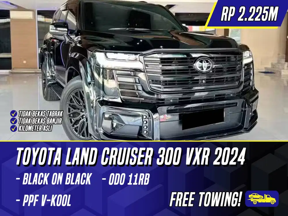 Toyota Land Cruiser 300 VXR 2024 Black Hitam LC LC300 300VXR VX-R
