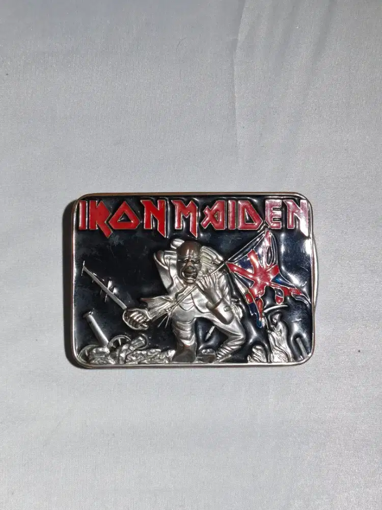 Buckle ikat pinggang Iron Maiden (uk 9cm)