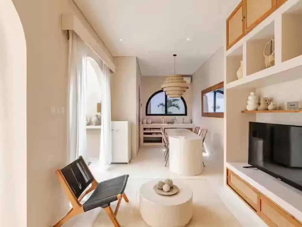 MODERN MEDITTERANEAN BOHO STYLE  2 BEDROOMS VILLA AT BERAWA CANGGU